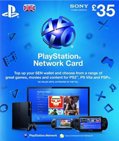 PlayStation Network Card (PSN) 35 GBP (UK)