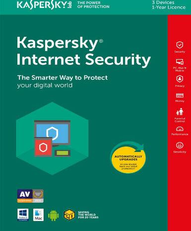 Kaspersky Internet Security Multi Device 2018 1 Year 3 Dev