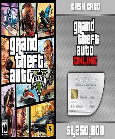 Grand Theft Auto V GTA V &amp; Great White Shark Cash Card