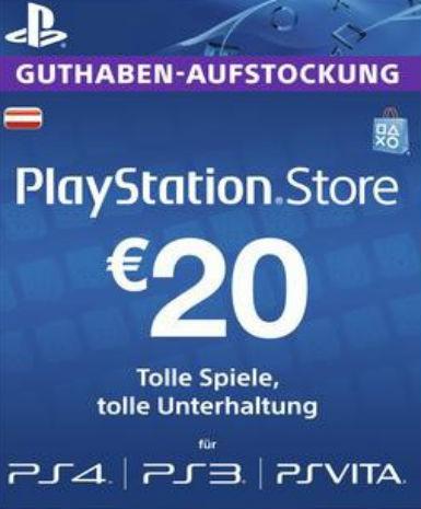 Playstation Network Card (PSN) 20u20ac (Austrian)