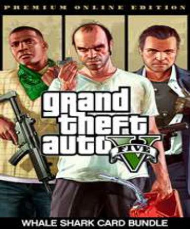 Grand Theft Auto V GTA 5 - Premium Online Edition &amp; Whale Shark Card Bundle